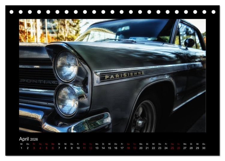 Produktbild: Retro Cars (Tischkalender 2026 DIN A5 quer), CALVENDO Monatskalender