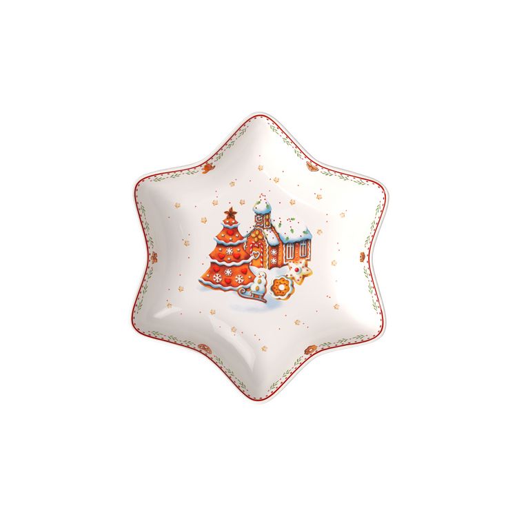 Produktbild: Villeroy & Boch Winter Bakery Delight Sternschale mittel, Lebkuchendorf