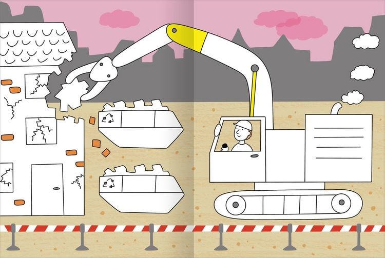 Produktbild: Mein gro&szlig;es buntes Malbuch &ndash; Baustelle