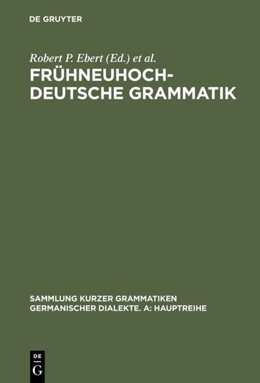 Produktbild: Fr&uuml;hneuhochdeutsche Grammatik