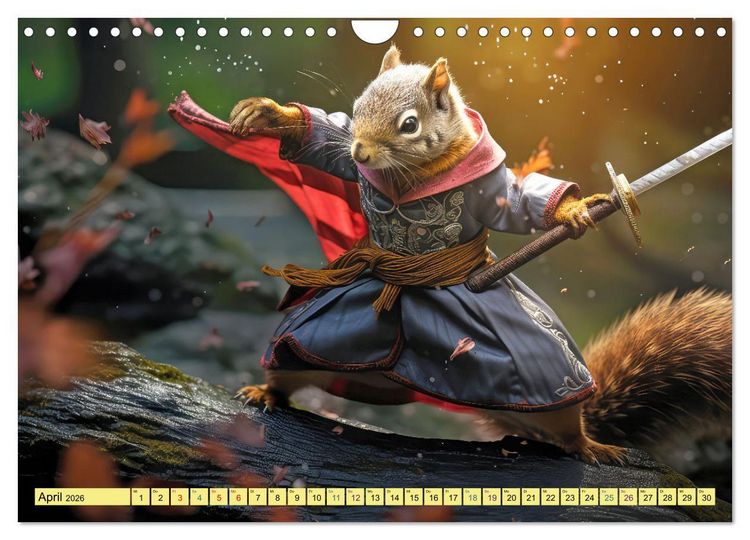 Produktbild: Eichh&ouml;rnchen im Erlebnishunger (Wandkalender 2026 DIN A4 quer), CALVENDO Monatskalender