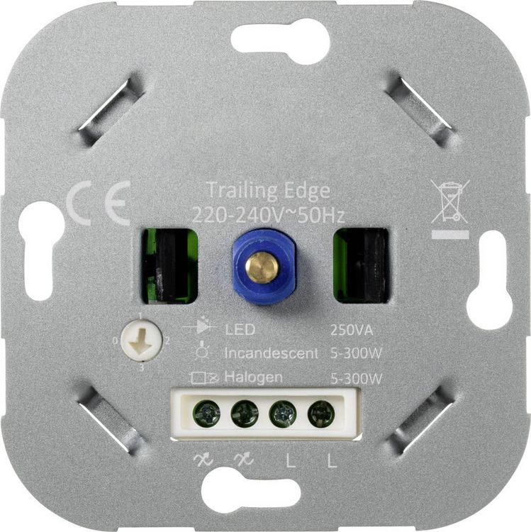 Produktbild: Sygonix SY-4697892 Drehdimmer Geeignet f&uuml;r Leuchtmittel: Halogenlampe, LED-Lampe, Gl&uuml;hlampe