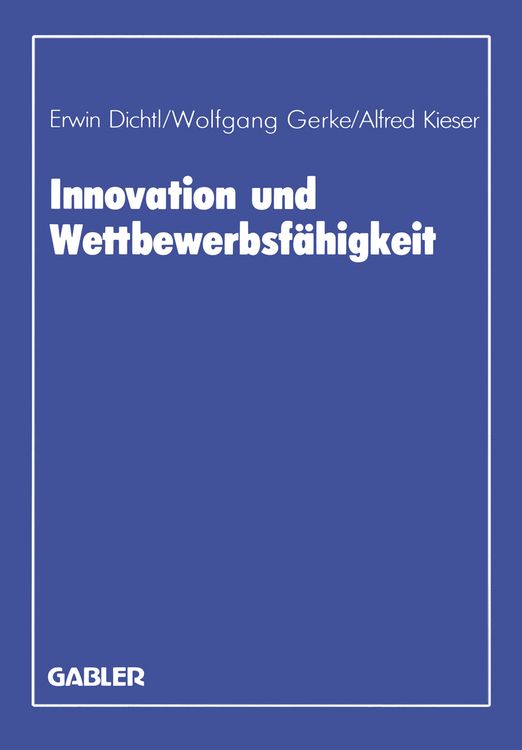 Produktbild: Innovation und Wettbewerbsf&auml;higkeit