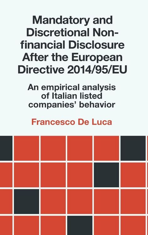 Produktbild: Mandatory and Discretional Non-financial Disclosure After the European Directive 2014/95/EU