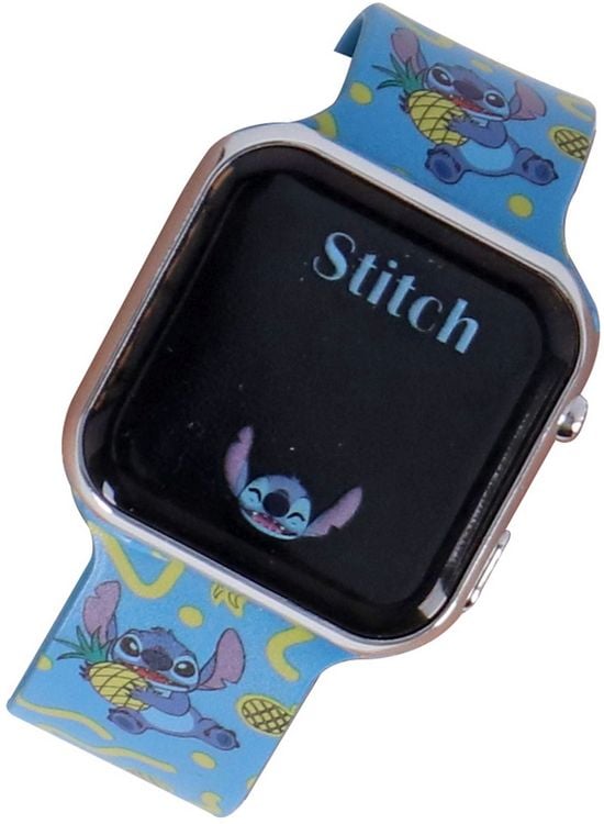 Produktbild: Accutime LED-Kinderuhr Lilo & Stitch (blau), Stitch Digitaluhr mit LED-Anzeige