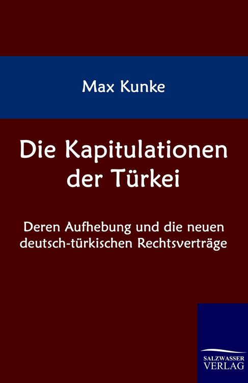 Produktbild: Die Kapitulationen der T&uuml;rkei