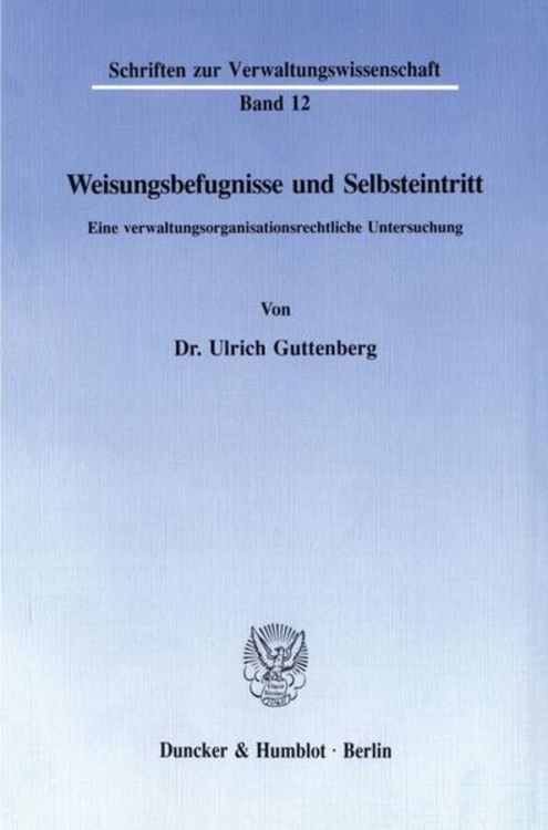 Produktbild: Weisungsbefugnisse und Selbsteintritt.