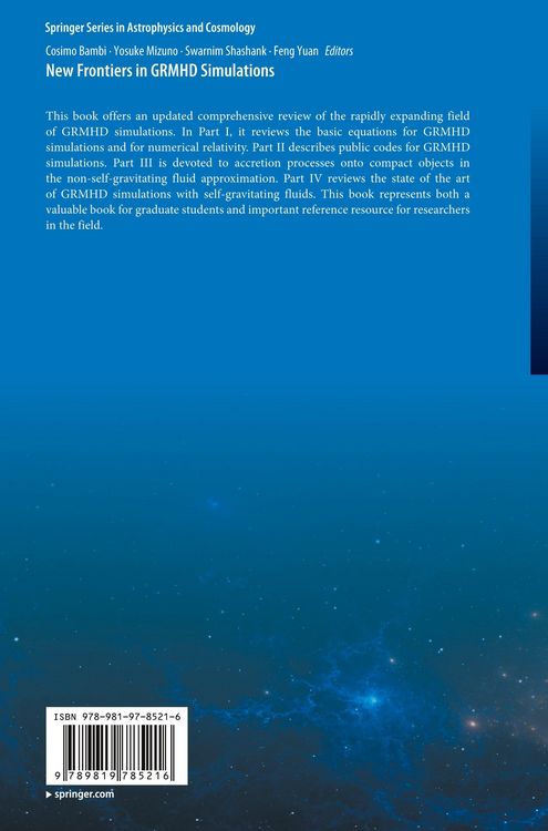 Produktbild: New Frontiers in GRMHD Simulations