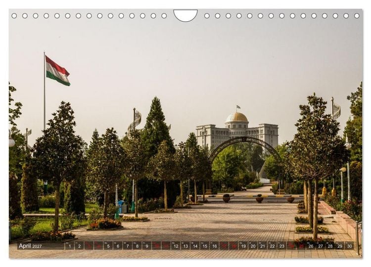 Produktbild: Duschanbe &ndash; Hauptstadt von Tadschikistan (Wandkalender 2027 DIN A4 quer), CALVENDO Monatskalender