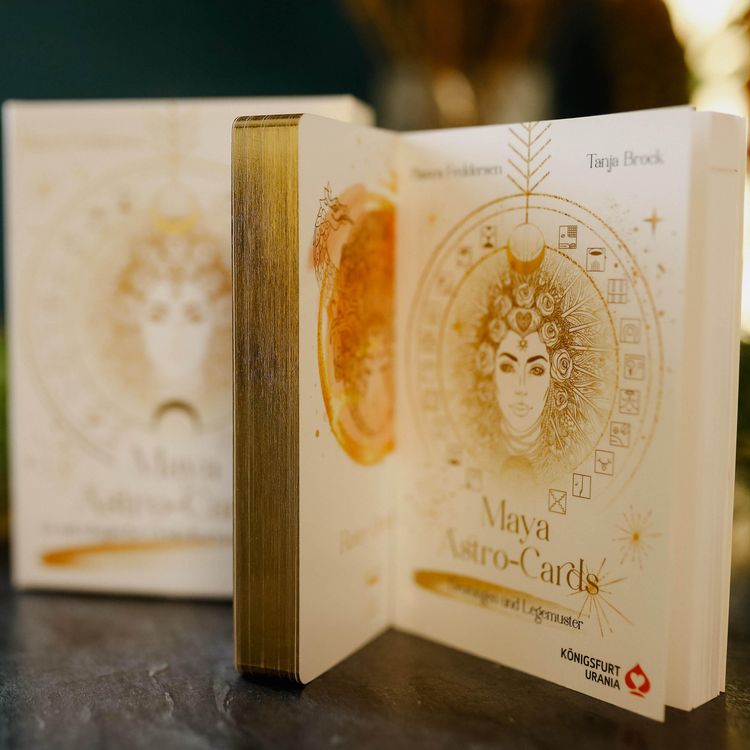 Produktbild: Maya-Astro-Cards: 44 astrologische Orakelkarten mit Booklet