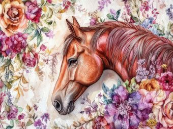 Produktbild: CALVENDO Puzzle Bl&uuml;ten und M&auml;hnen | 1000 Teile Lege-Gr&ouml;&szlig;e 64x48cm Foto-Puzzle f&uuml;r gl&uuml;ckliche Stunden