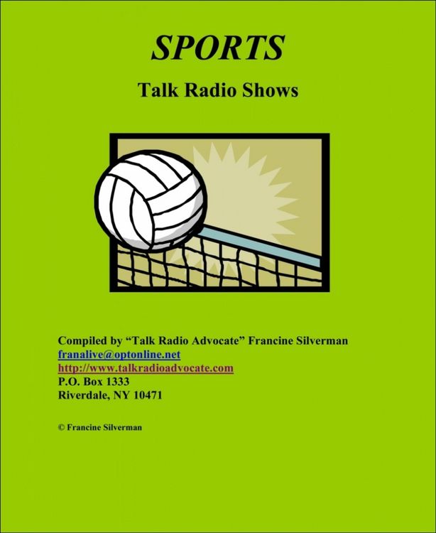 Produktbild: Sports Ebook of Talk Radio Shows
