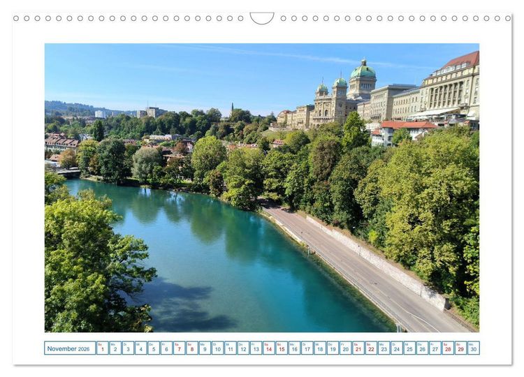 Produktbild: Schweizer St&auml;dte (Wandkalender 2026 DIN A3 quer), CALVENDO Monatskalender