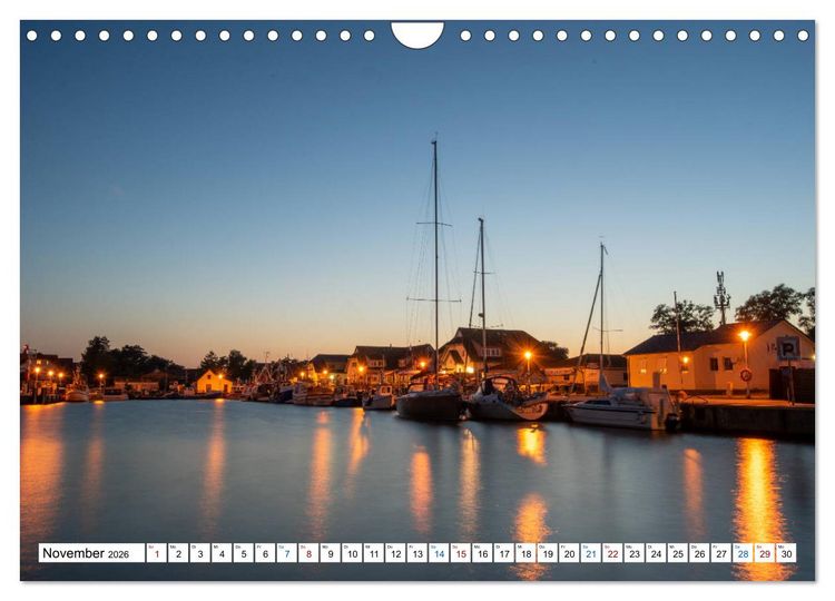 Produktbild: Schiff und Segel - HIDDENSEE (Wandkalender 2026 DIN A4 quer), CALVENDO Monatskalender