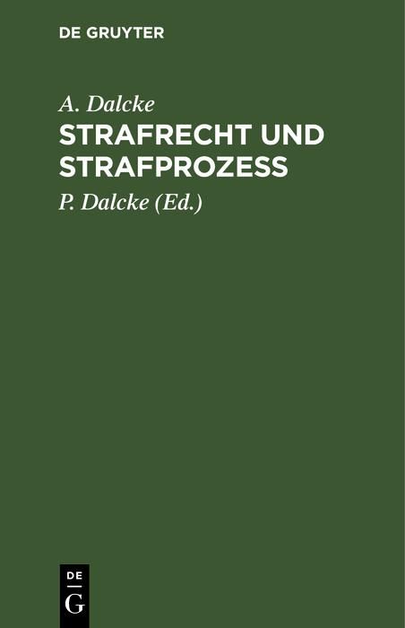 Produktbild: Strafrecht und Strafproze&szlig;
