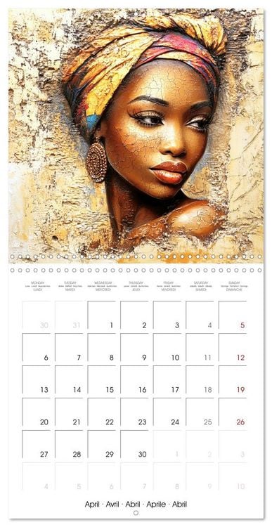 Produktbild: Artistic African Grace (Wall Calendar 2026 12 &times; 12 Inch) CALVENDO 12 Month Wall Calendar