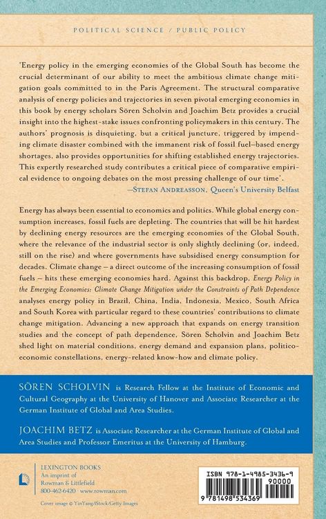 Produktbild: Energy Policy in the Emerging Economies