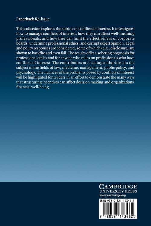 Produktbild: Conflicts of Interest