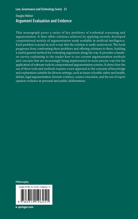 Produktbild: Argument Evaluation and Evidence
