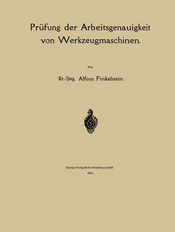 Produktbild: Pr&uuml;fung der Arbeitsgenauigkeit von Werkzeugmaschinen