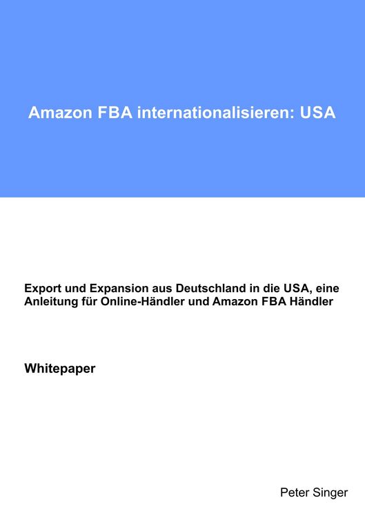 Produktbild: Amazon FBA internationalisieren: USA