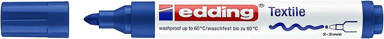 Produktbild: edding 4500 Textilmarker, 2-3mm, 5er Set kalte Farben