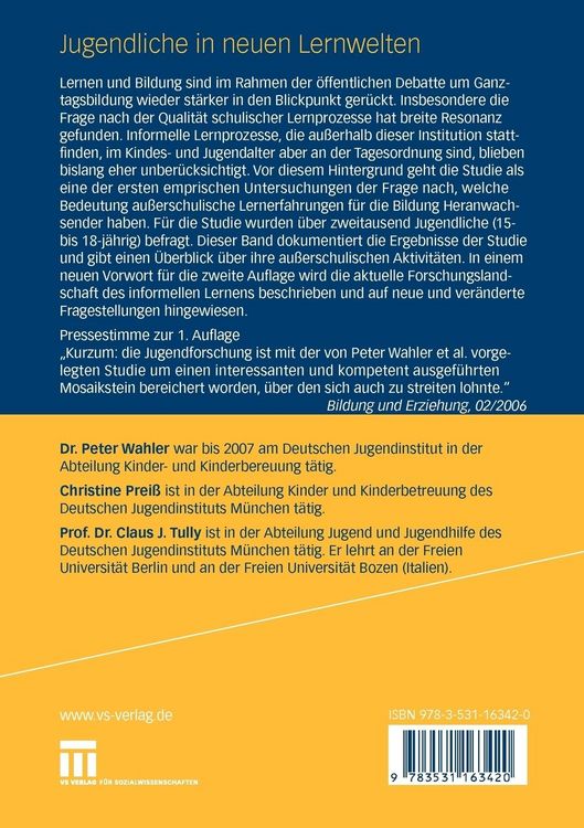 Produktbild: Jugendliche in neuen Lernwelten