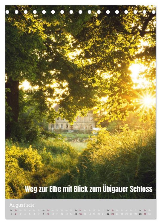 Produktbild: Traumpfade - Sch&ouml;ne Heimat Sachsen (Tischkalender 2026 DIN A5 hoch), CALVENDO Monatskalender