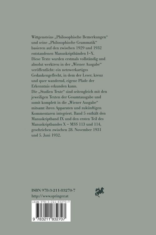Produktbild: Wiener Ausgabe Studien Texte