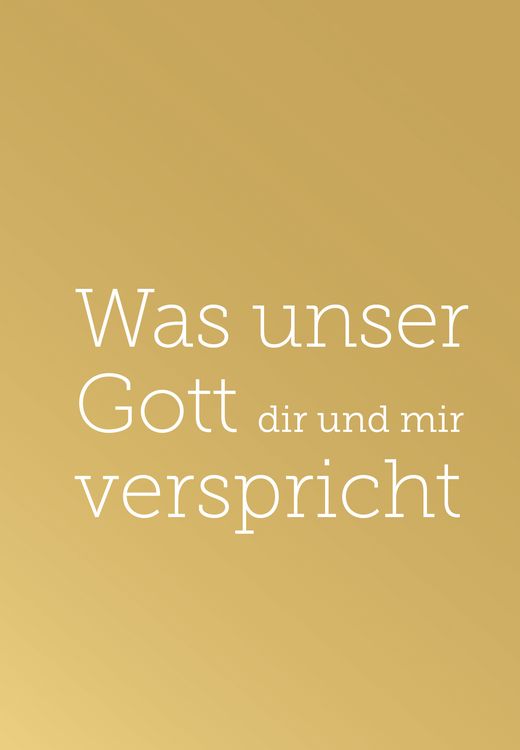 Produktbild: Was unser Gott dir und mir verspricht