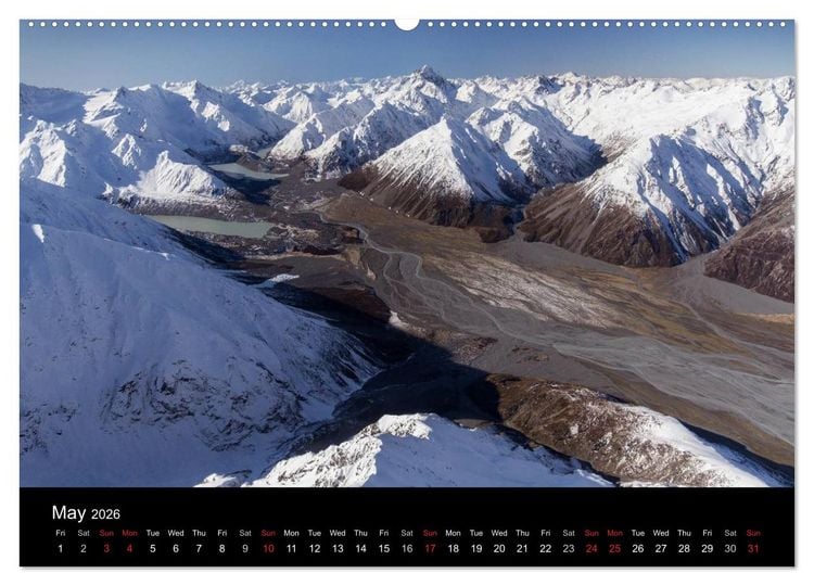 Produktbild: South Island of New Zealand (High Quality Premium Wall Calendar 2026 DIN A2 landscape),CALVENDO 12 Month Wall Calendar