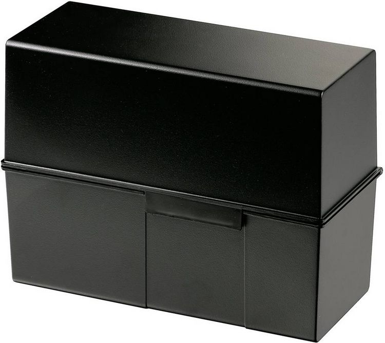 Produktbild: HAN 975-13 Karteibox Schwarz max. Anzahl der Karten: 500 Karten DIN A5 quer
