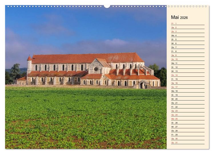 Produktbild: Burgund - Das gr&uuml;ne Herz Frankreichs (hochwertiger Premium Wandkalender 2026 DIN A2 quer), Kunstdruck in Hochglanz