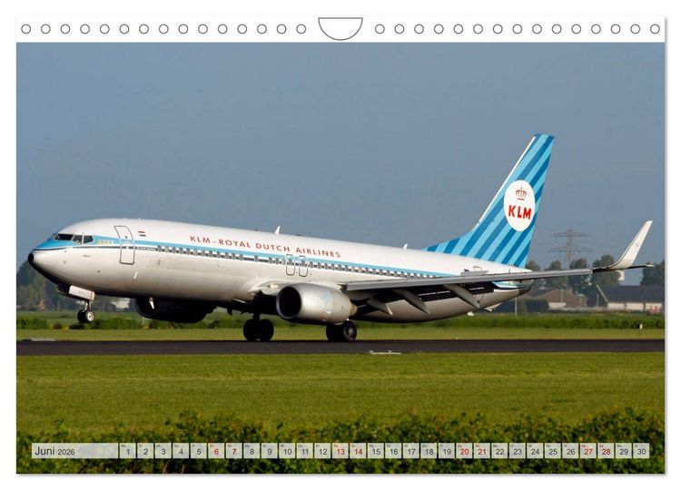 Produktbild: Flugzeuge im Retro-Stil (Wandkalender 2026 DIN A4 quer), CALVENDO Monatskalender