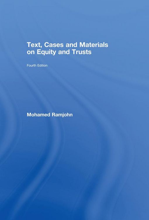 Produktbild: Text, Cases and Materials on Equity and Trusts