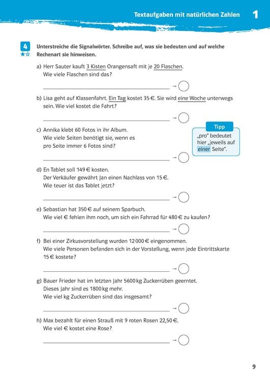 Produktbild: Klett 10-Minuten-Training Mathematik Textaufgaben 5. Klasse