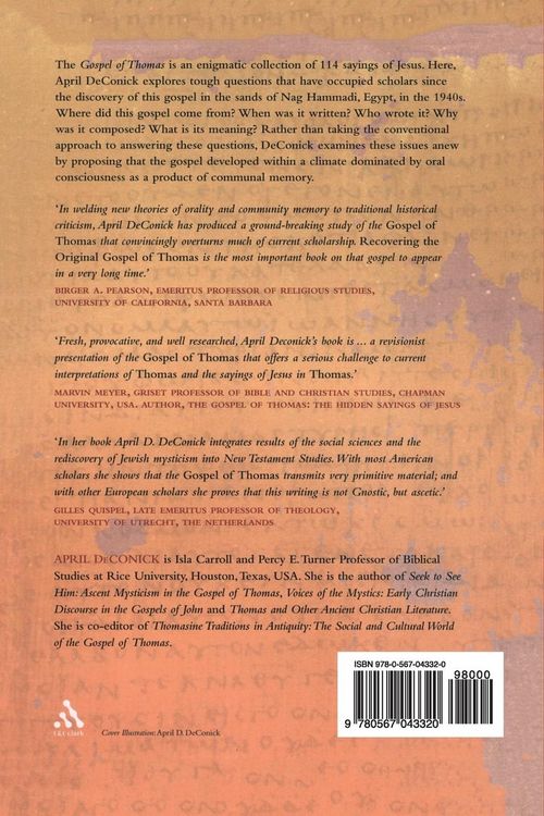 Produktbild: Recovering the Original Gospel of Thomas