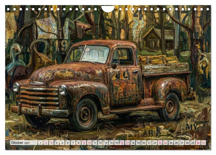 Produktbild: Patina und PS (Wandkalender 2027 DIN A4 quer), CALVENDO Monatskalender