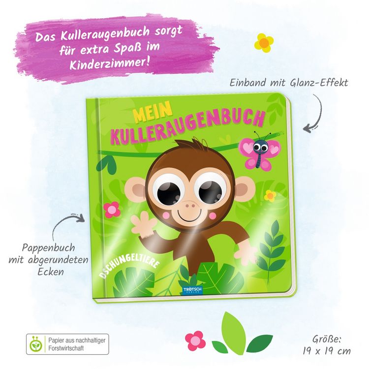 Produktbild: Tr&ouml;tsch Pappenbuch mit Kulleraugen Mein Kulleraugenbuch Dsch