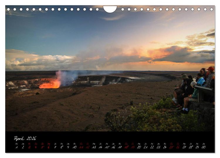 Produktbild: Kilauea Volcano Hawaii - Auf den Spuren von Feuerg&ouml;ttin Pele (Wandkalender 2026 DIN A4 quer), CALVENDO Monatskalender