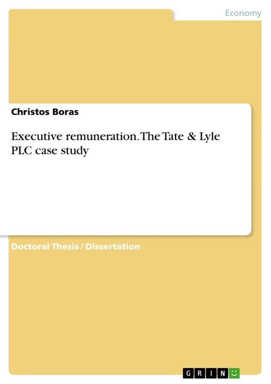 Produktbild: Executive remuneration. The Tate & Lyle PLC case study