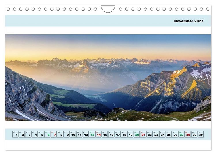 Produktbild: Alpen - Panorama - Mehr Aussicht geht nicht (Wandkalender 2027 DIN A4 quer), CALVENDO Monatskalender
