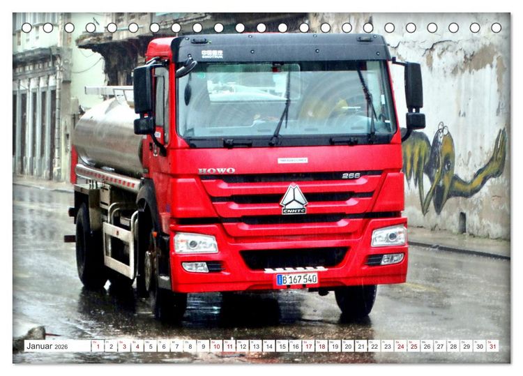 Produktbild: China Truck - Chinesische Nutzfahrzeuge (Tischkalender 2026 DIN A5 quer), CALVENDO Monatskalender