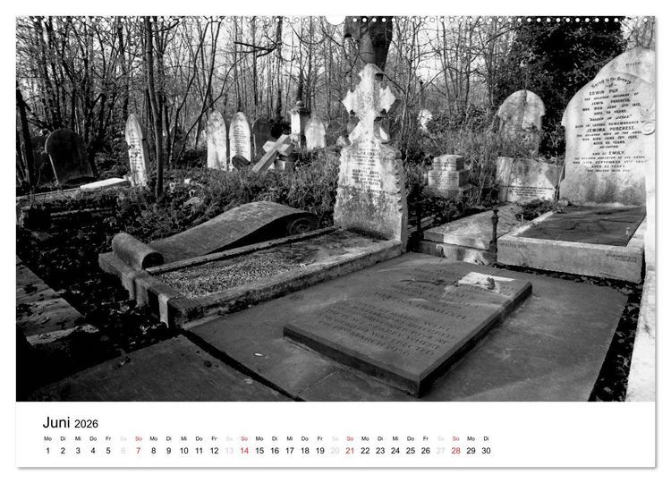 Produktbild: Highgate Cemetery London (Wandkalender 2026 DIN A2 quer), CALVENDO Monatskalender