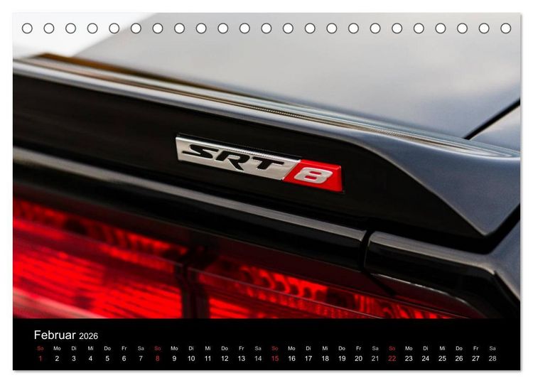 Produktbild: Dodge Challenger SRT8 (Tischkalender 2026 DIN A5 quer), CALVENDO Monatskalender