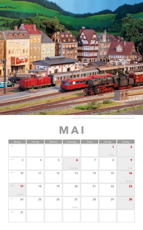 Produktbild: Modelleisenbahnen Kalender 2027