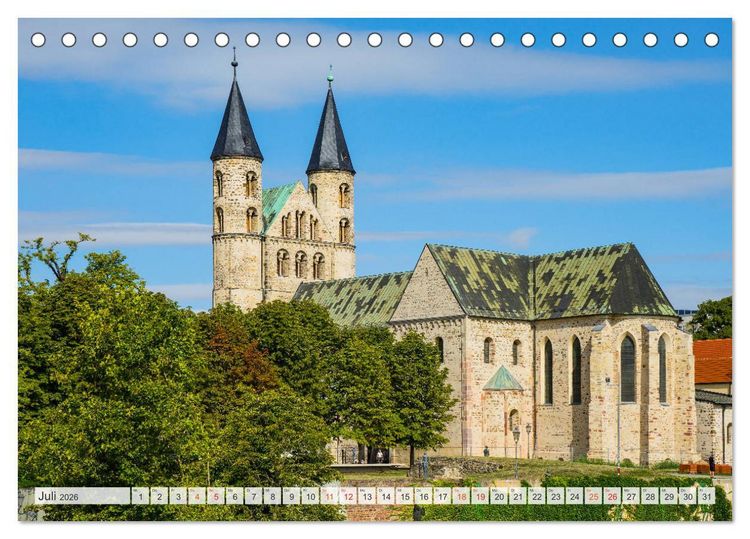Produktbild: Magdeburg Impressionen (Tischkalender 2026 DIN A5 quer), CALVENDO Monatskalender