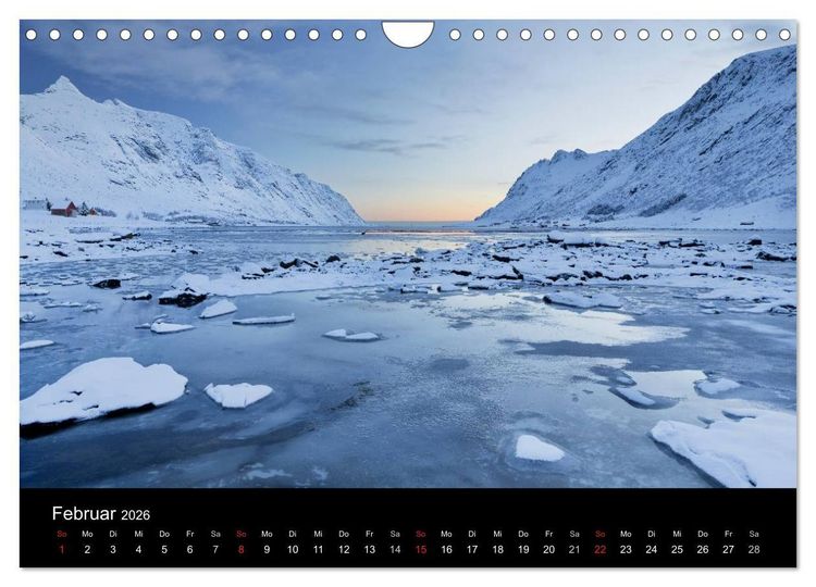 Produktbild: Traumziel Norwegen 2026 (Wandkalender 2026 DIN A4 quer), CALVENDO Monatskalender