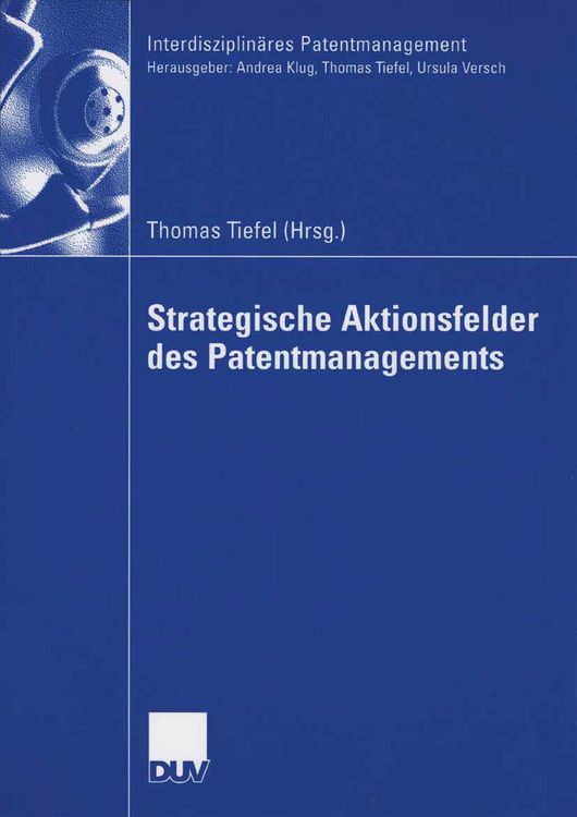 Produktbild: Strategische Aktionsfelder des Patentmanagements