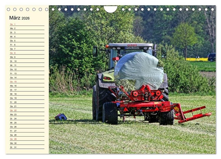 Produktbild: Landwirtschaftliche Maschinen im Einsatz (Wandkalender 2026 DIN A4 quer), CALVENDO Monatskalender
